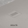 Radaway Kyntos dušo padėklo grotelės, cemento pilka spalva, HKA-74