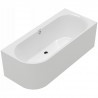 Villeroy & Boch Oberon 2.1 kampinė vonia su priekiniu uždengimu ir sifonu, dešininė, 180x80 cm, blizgi balta