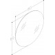 RB Eco apvalus veidrodis be apšvietimo Ø 80cm, 1020500