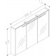 RB veidrodinė spintelė su LED apšvietimu, IP44, šviesus ąžuolas, 98x65 cm, 1402735