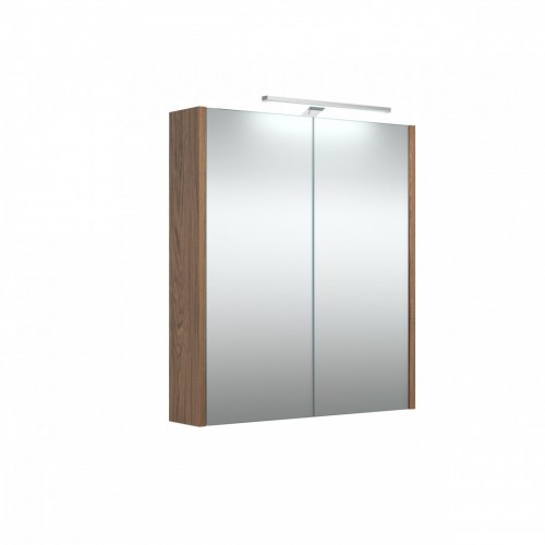 RB veidrodinė spintelė su LED apšvietimu, IP44, varinis ąžuolas, 58x65 cm, 1402348