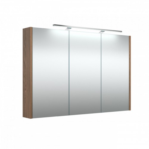 RB veidrodinė spintelė su LED apšvietimu, IP44, varinis ąžuolas, 98x65 cm, 1402748