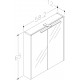 RB veidrodinė spintelė su LED apšvietimu, IP44, rudas ąžuolas, 58x65 cm, 1402320