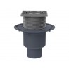 HL310PRBLUE trapas su rėmeliu 123x123mm, nerūdijančio plieno grotelėmis 115x115mm