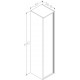 RB Villa ūkinė spintelė su medine rankenėle, 35 cm, varinis ąžuolas, 2931248