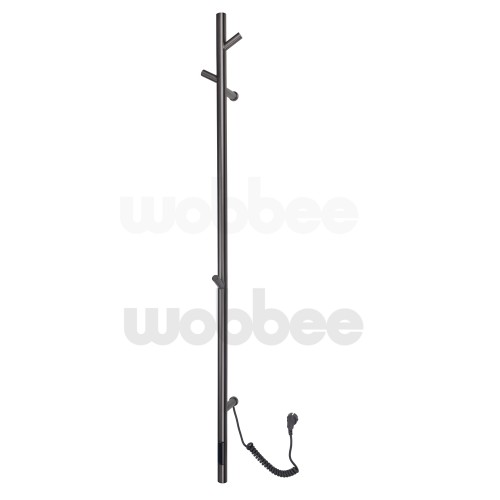 Wobbee Chester elektrinė rankšluosčių kabykla 150x14 cm, brushed gunmetal PVD