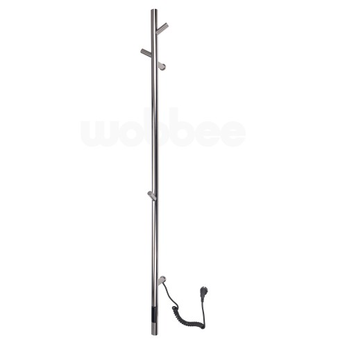 Wobbee Chester elektrinė rankšluosčių kabykla 150x14 cm, chromas
