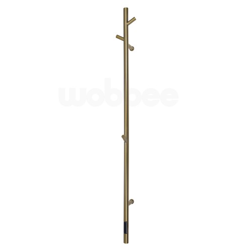 Wobbee Chester elektrinė rankšluosčių kabykla 150x14 cm, braižyto aukso spalva PVD