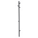 Wobbee Chester elektrinė rankšluosčių kabykla 150x14 cm, juoda matinė
