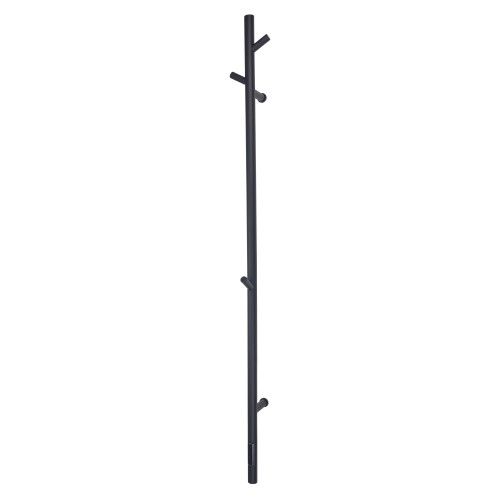 Wobbee Chester elektrinė rankšluosčių kabykla 150x14 cm, juoda matinė