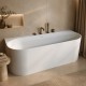 Bathesa Aura akmens masės vonia 170x75 cm, balta blzigi